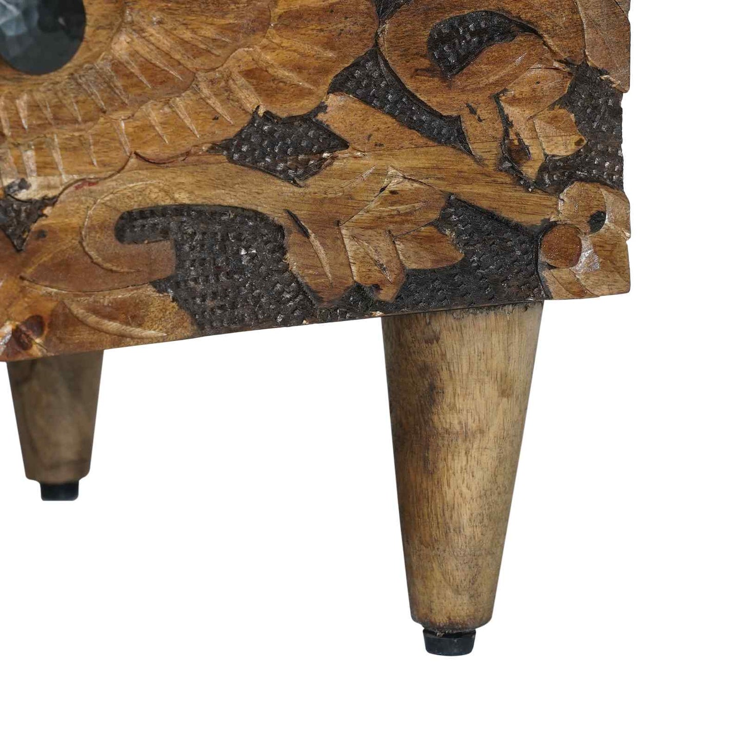 Nachttisch 2 stk. Braun 40 x 33,5 x 46 cm Massivholz Mango