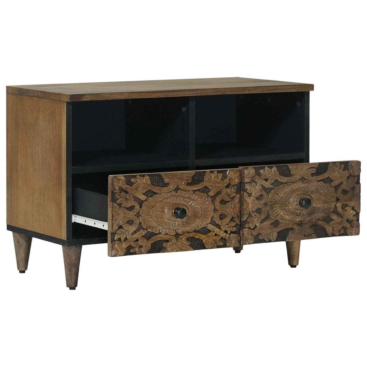TV-Schränk Braun 70 x 33 x 46 cm Massivholz Mango