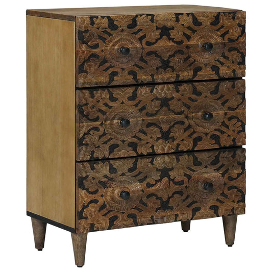 Aufbewahrungs-Sideboard Braun 60 x 33,5 x 75 cm