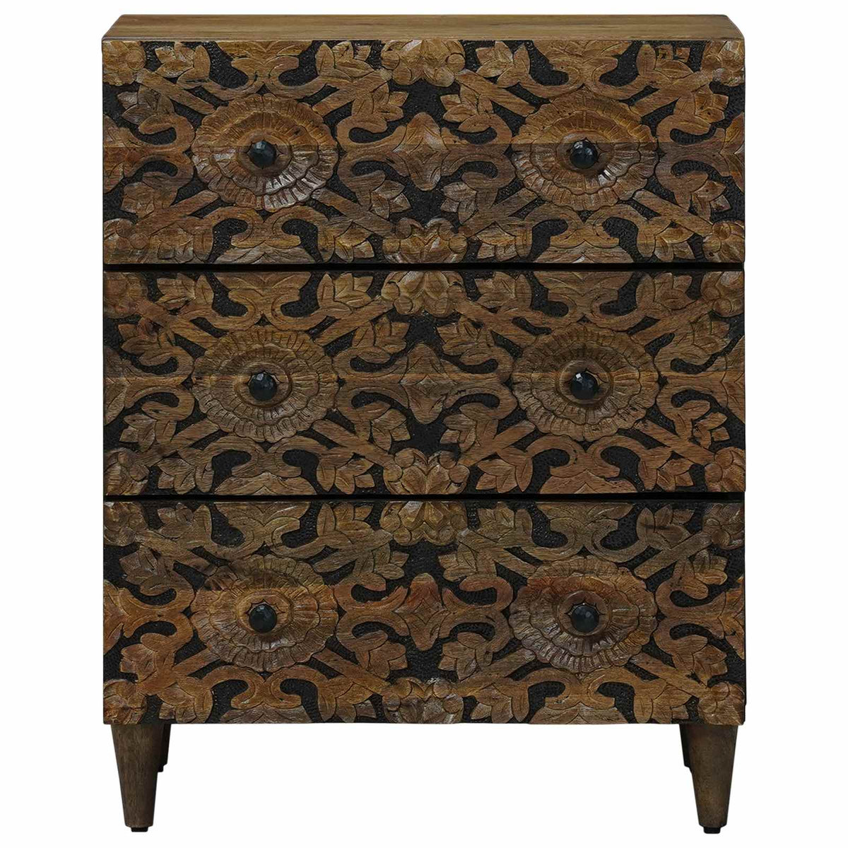 Aufbewahrungs-Sideboard 60 x 33 x 75 cm Massivholz Mango Braun
