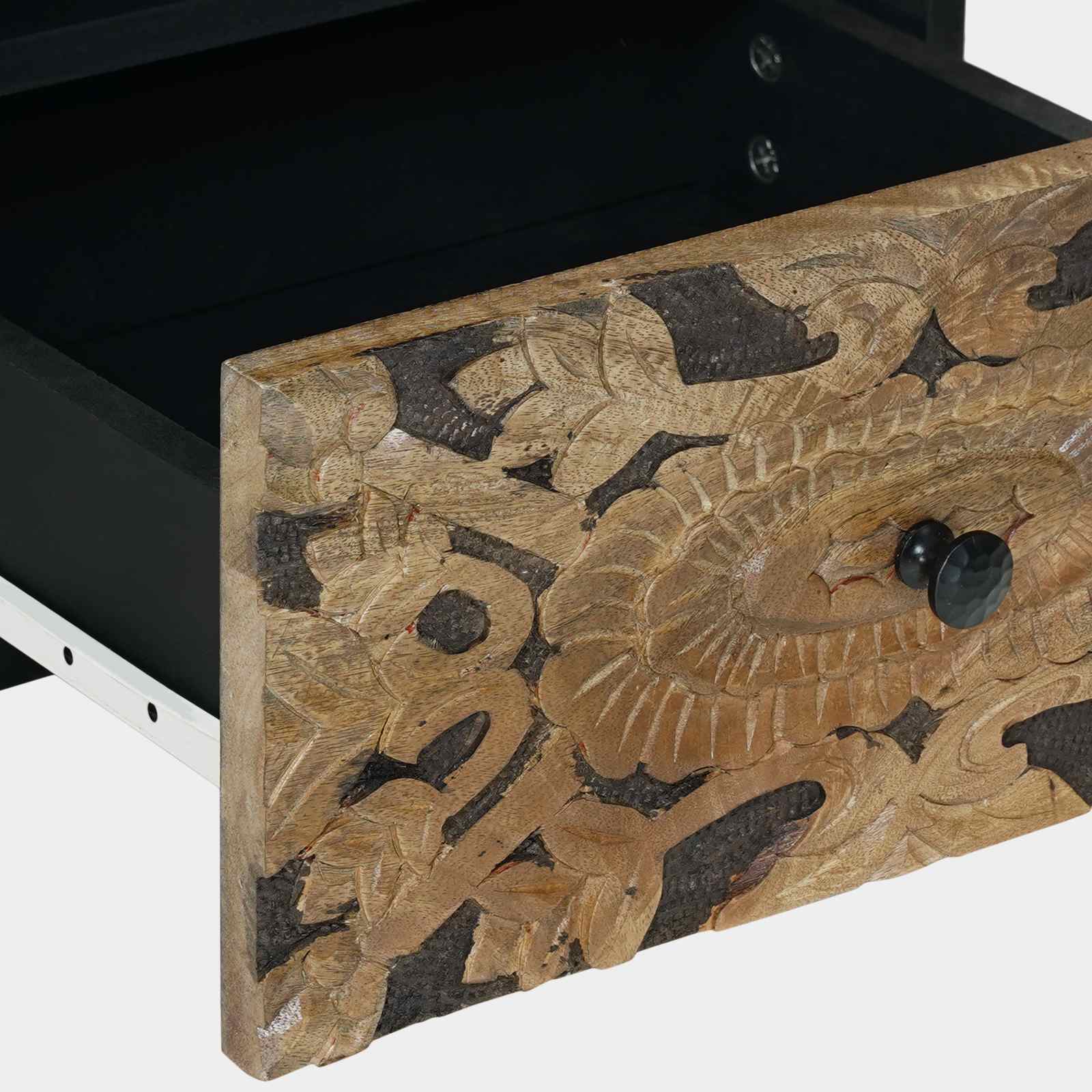 Bettkasten Braun 40 x 33 x 46 cm Massivholz Mango
