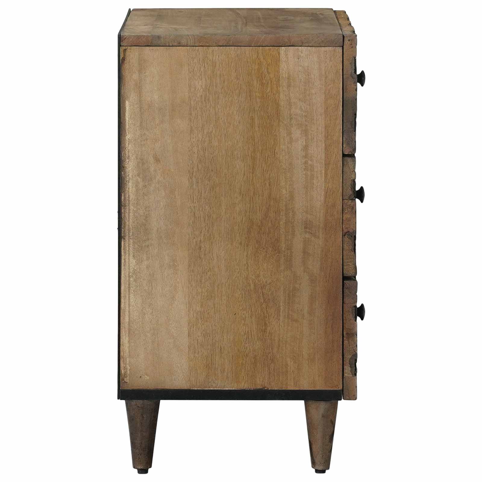 Bettkasten Braun 50 x 33 x 60 cm Massivholz Mango