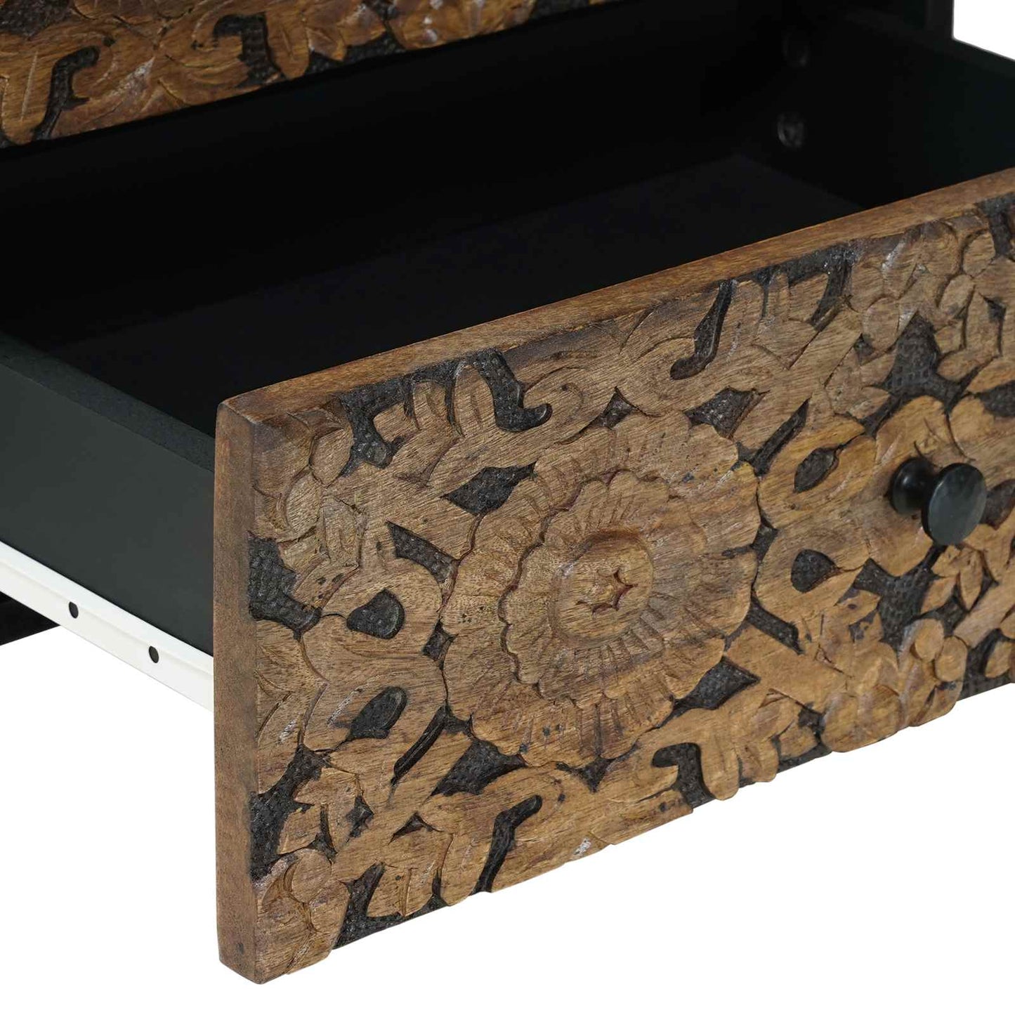 Bettkasten Braun 50 x 33 x 60 cm Massivholz Mango