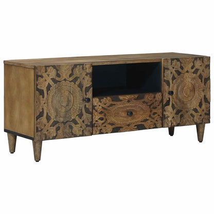 TV-Schränk Braun 105 x 33 x 46 cm Massivholz Mango
