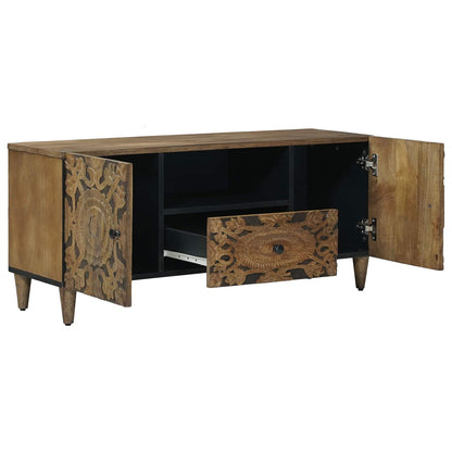 TV-Schränk Braun 105 x 33 x 46 cm Massivholz Mango