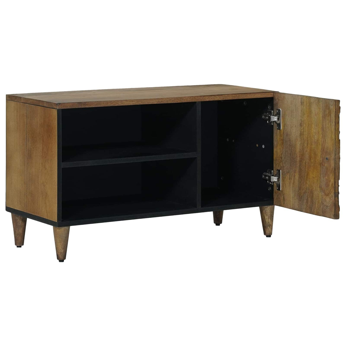 TV-Schränk Braun 80 x 33 x 46 cm Massivholz Mango
