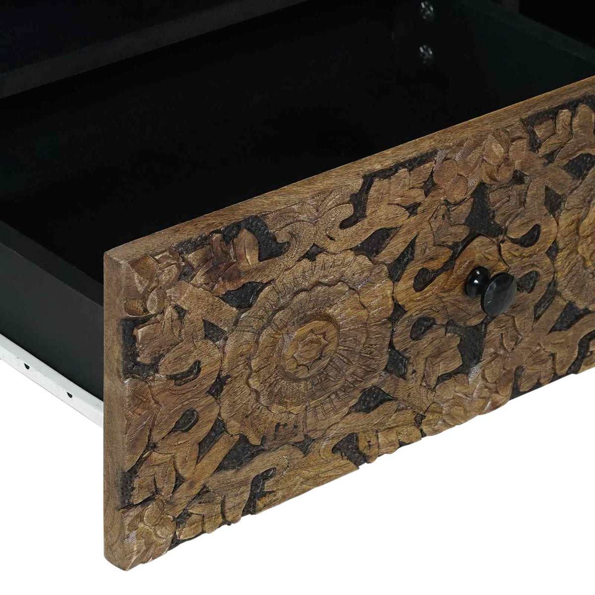 TV-Schränk Braun 80 x 33 x 46 cm Massivholz Mango