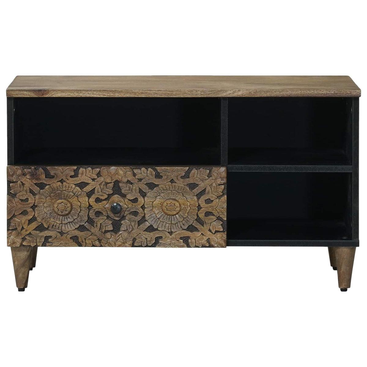 TV-Schränk Braun 80 x 33 x 46 cm Massivholz Mango