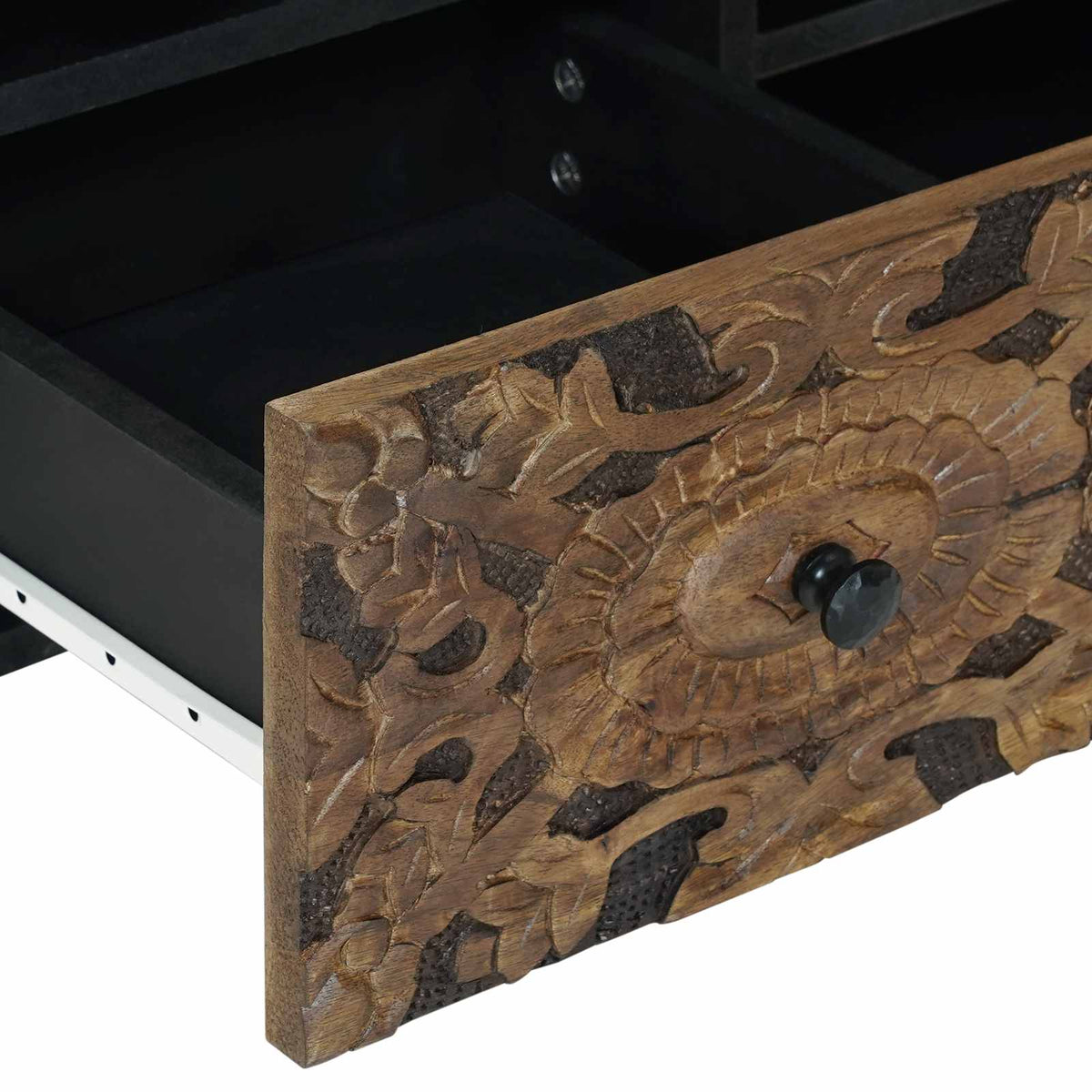 TV-Schränk Braun 100 x 33 x 46 cm Massivholz Mango