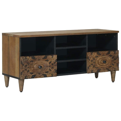 TV-Schränk Braun 100 x 33 x 46 cm Massivholz Mango