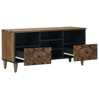 TV-Schränk Braun 100 x 33 x 46 cm Massivholz Mango