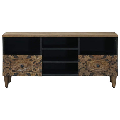 TV-Schränk Braun 100 x 33 x 46 cm Massivholz Mango
