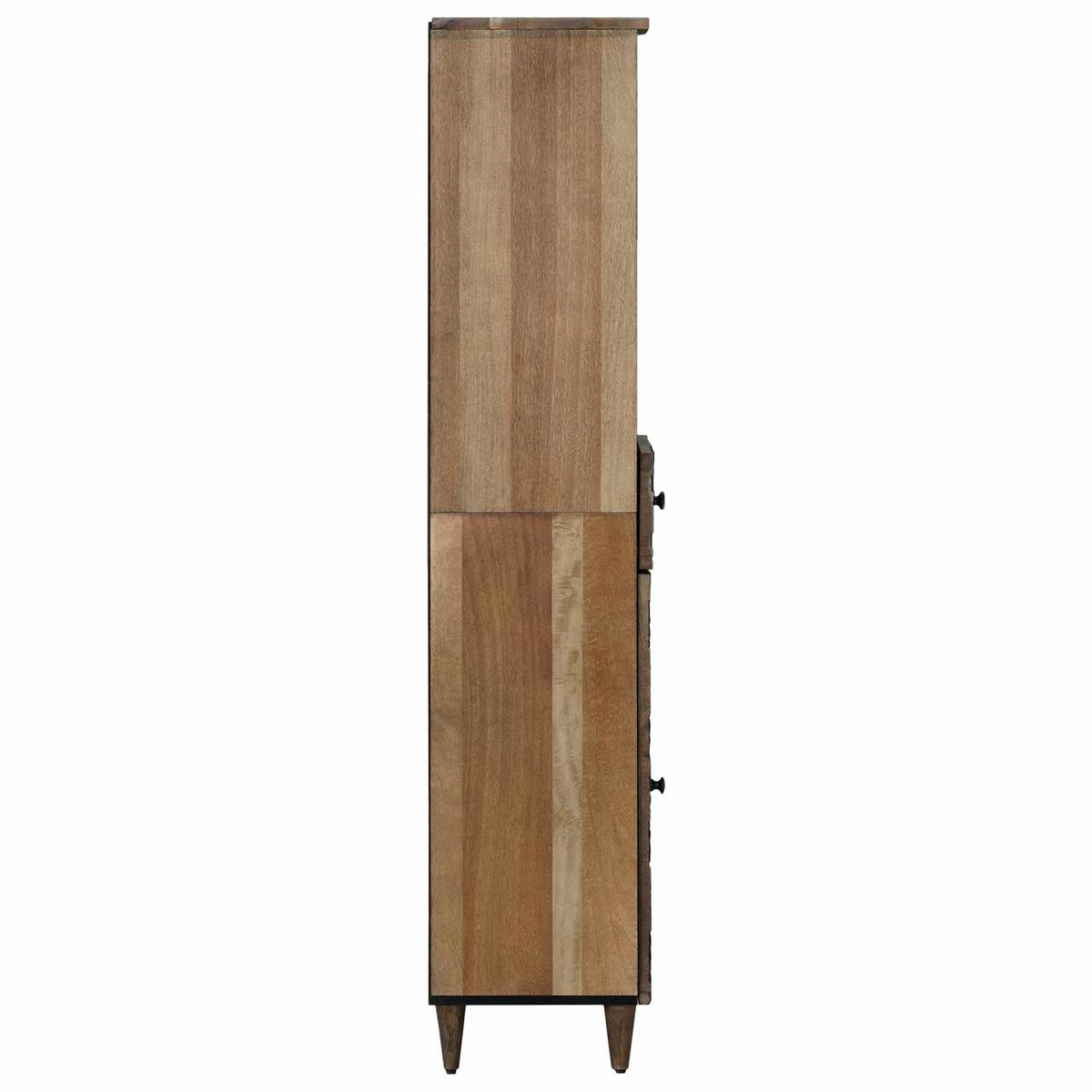 Badezimmerschrank Braun 38 x 33 x 160 cm Massivholz Mango