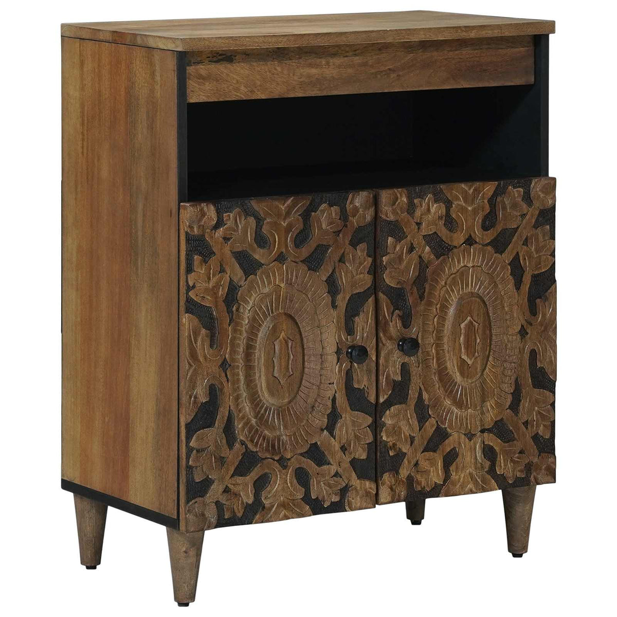 Sideboard Braun 60 x 33 x 75 cm Massivholz Mango