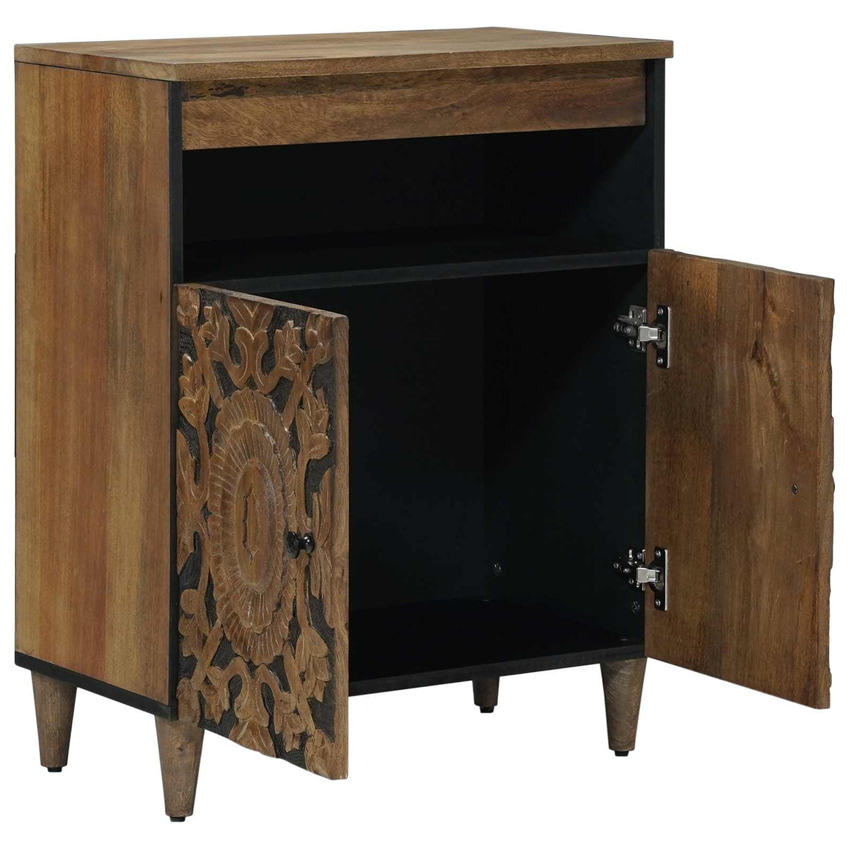 Sideboard Braun 60 x 33 x 75 cm Massivholz Mango