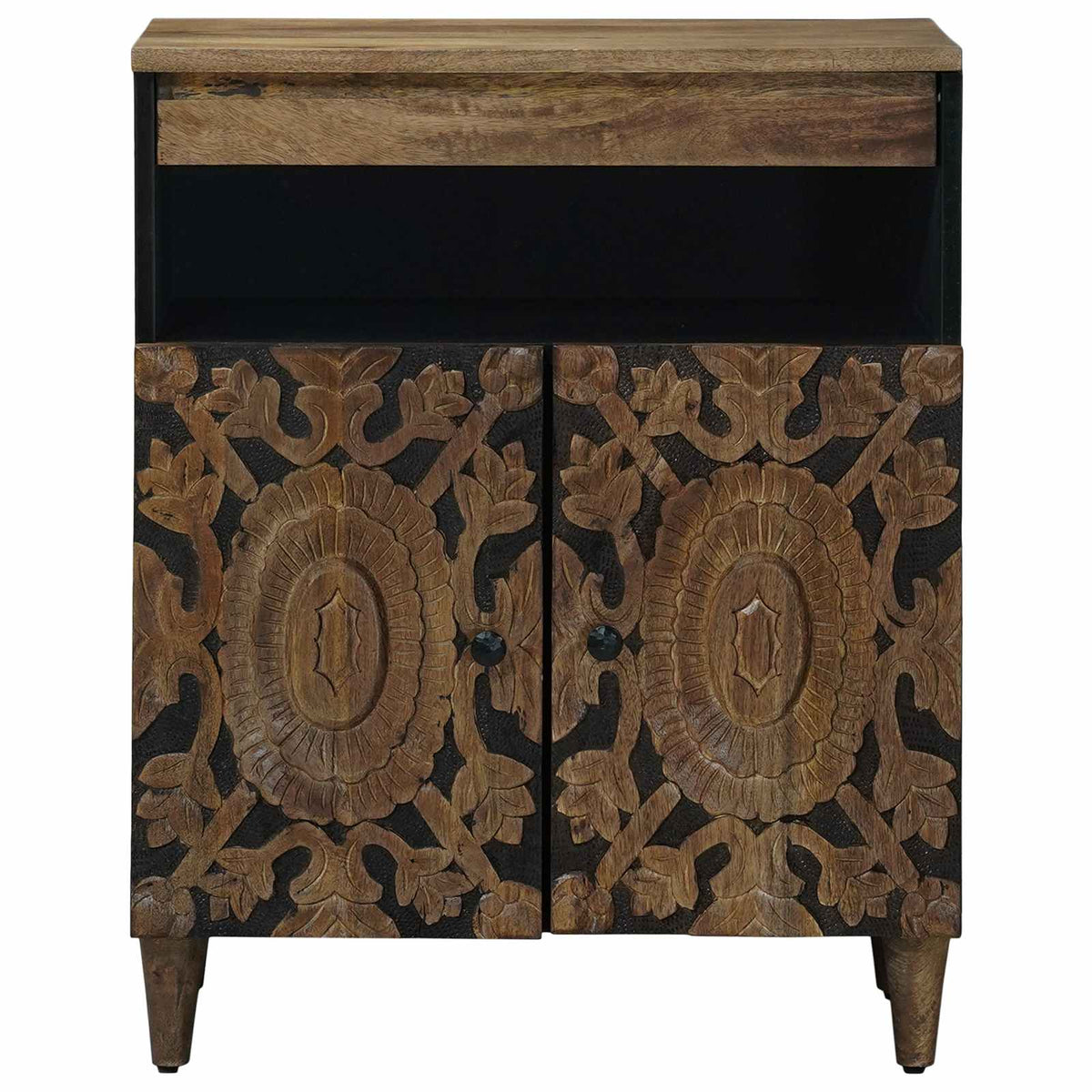 Sideboard Braun 60 x 33 x 75 cm Massivholz Mango