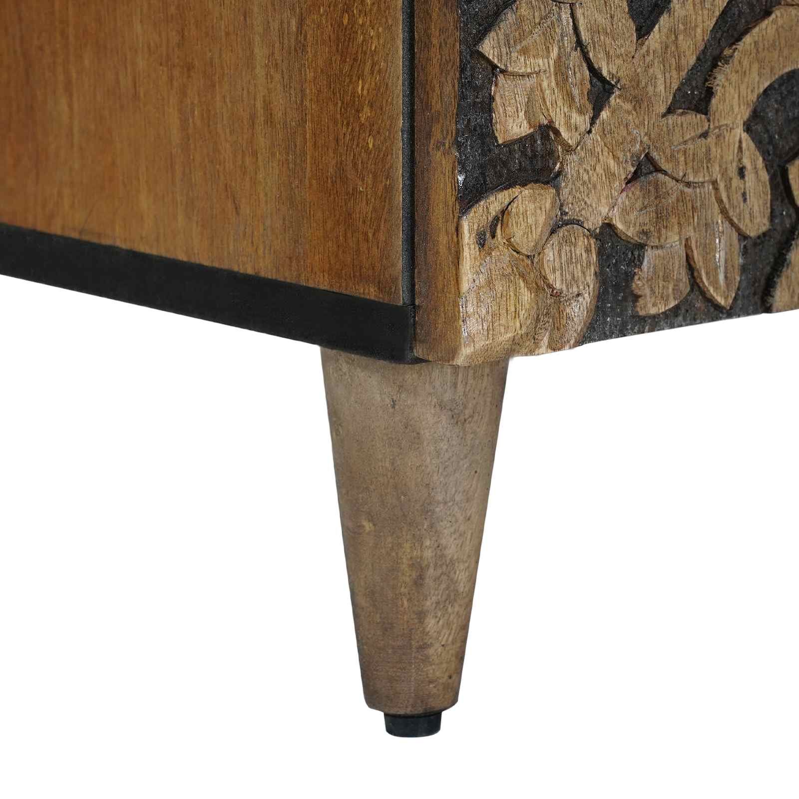 Sideboard mit Speicher Braun 60 x 33,5 x 75 cm Massivholz Mango
