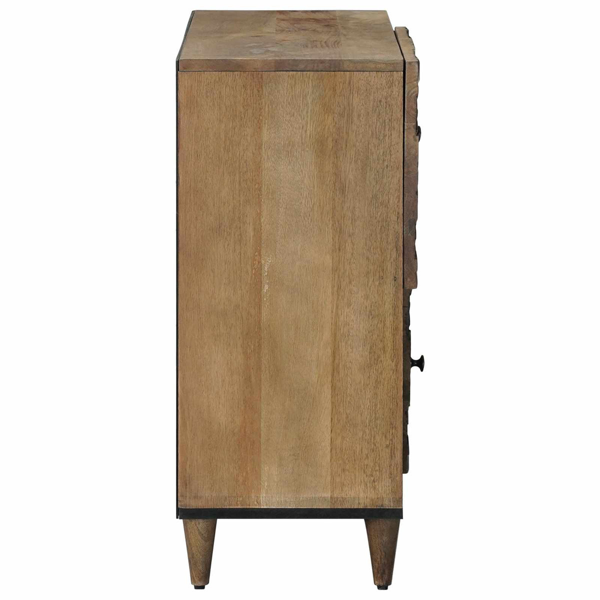 Sideboard Braun 80 x 33 x 75 cm Massivholz Mango