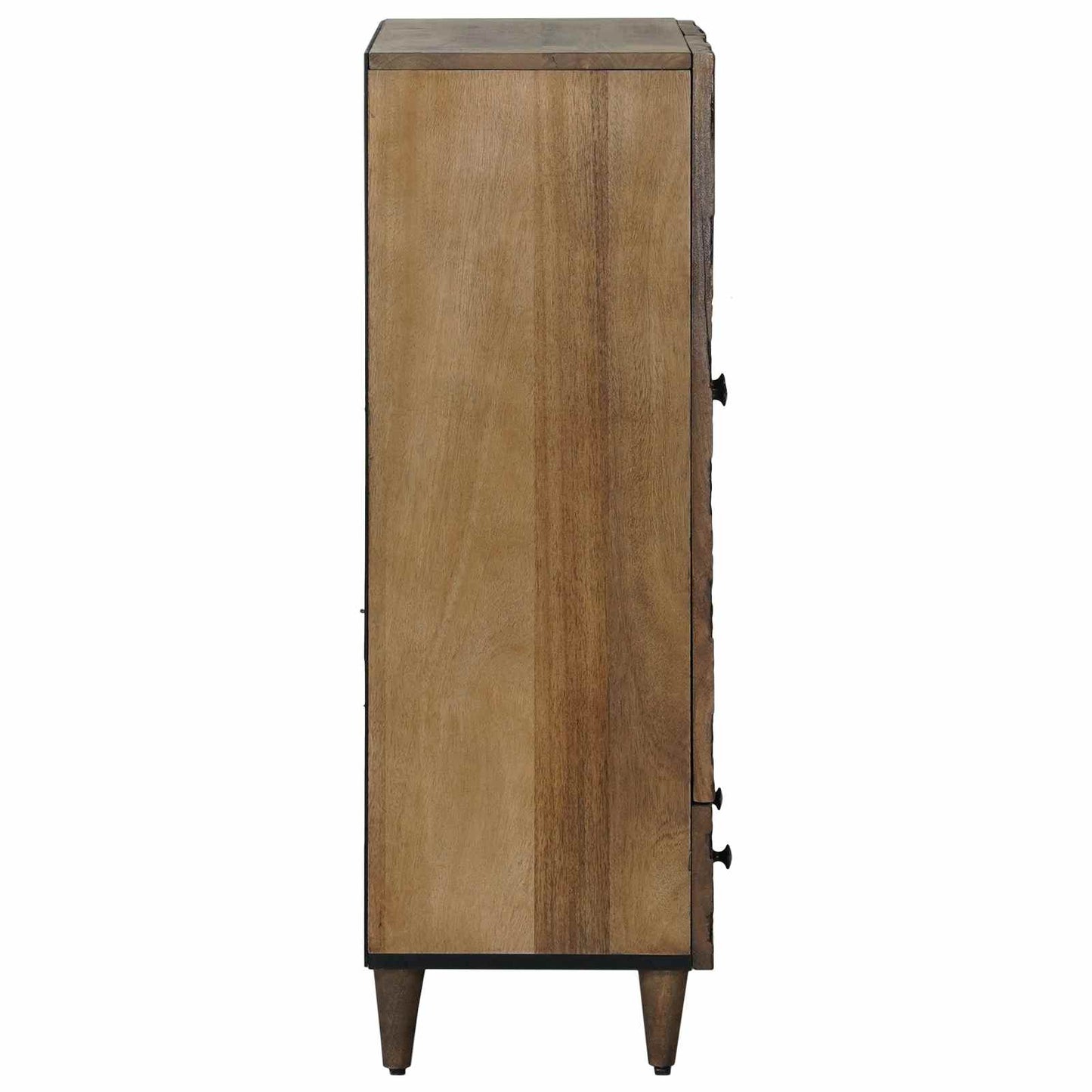 Hochschrank mit Regal Braun 60 x 33,5 x 100 cm Massivholz Mango