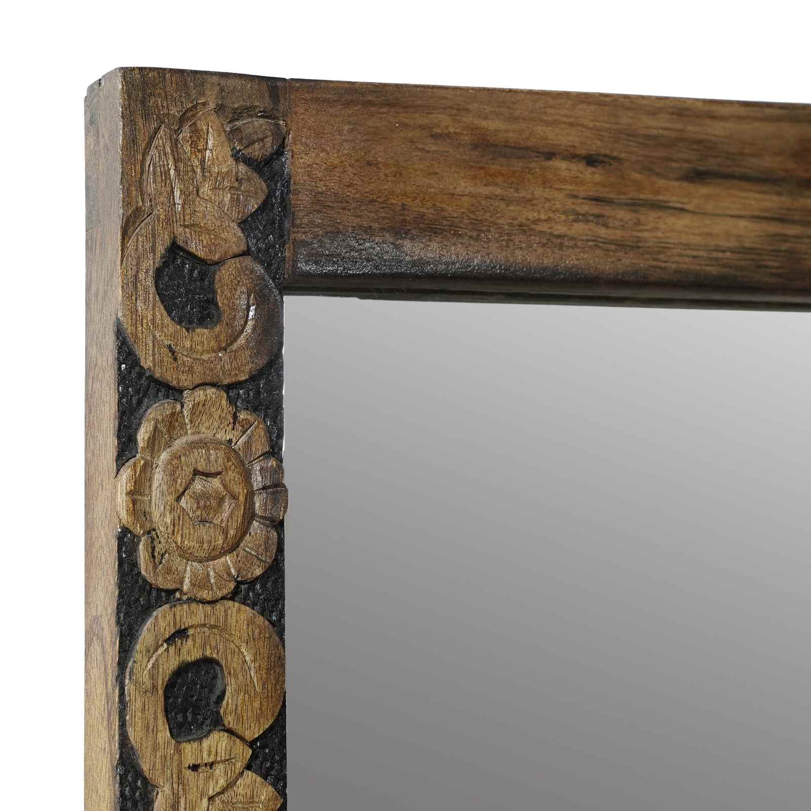 Wandspiegel Walnussbraun 70 x 50 cm Ingenieurholz und Glas