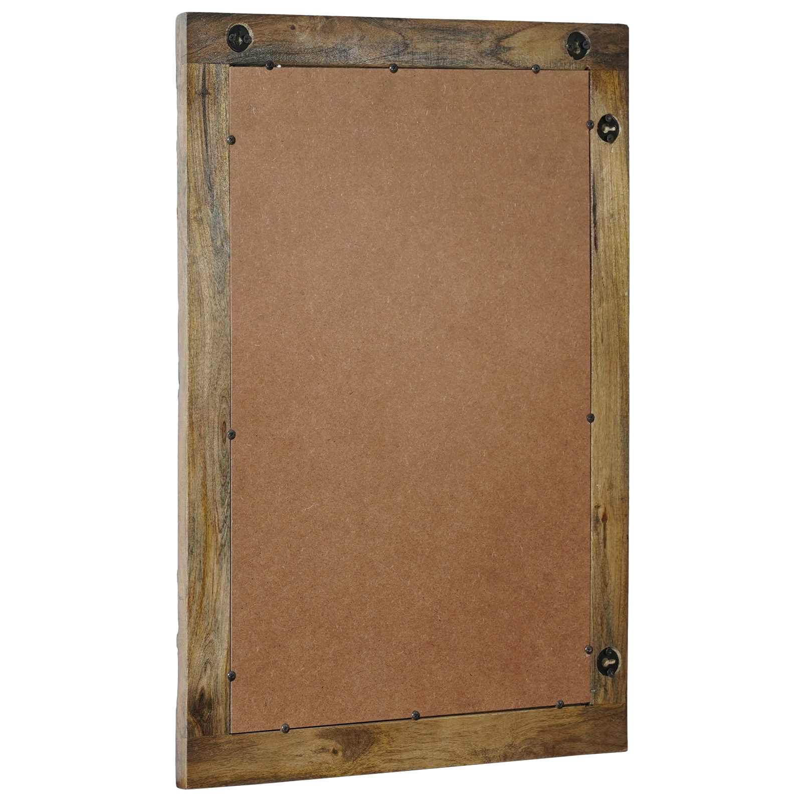 Wandspiegel Walnussbraun 70 x 50 cm Ingenieurholz und Glas
