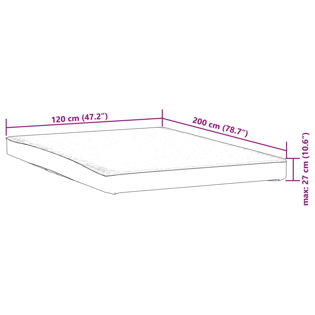 Matratzenschoner Weiß 120x200 cm Wasserdicht