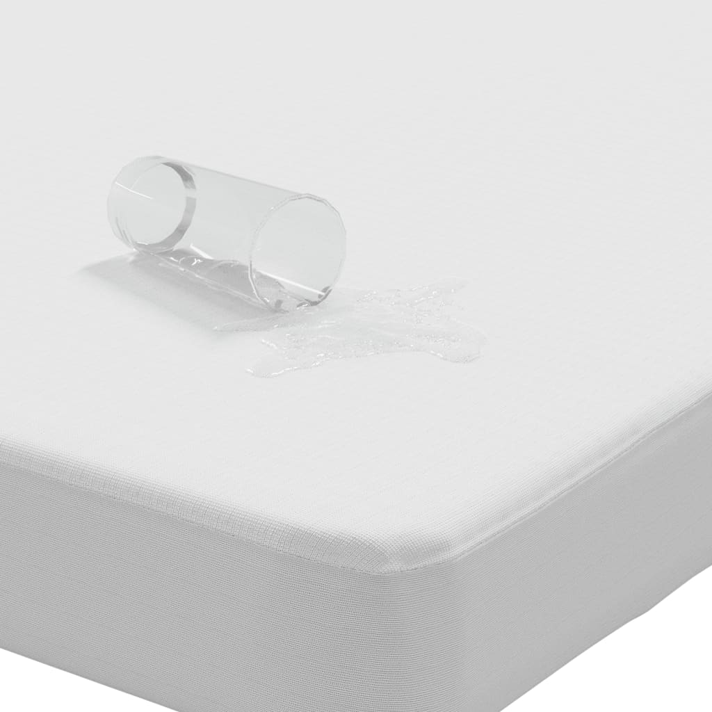 Protège matelas blanc 160x200 cm imperméable