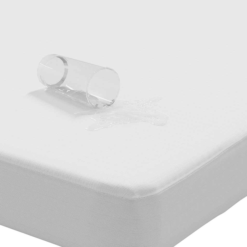 Protège matelas blanc 90x220 cm imperméable