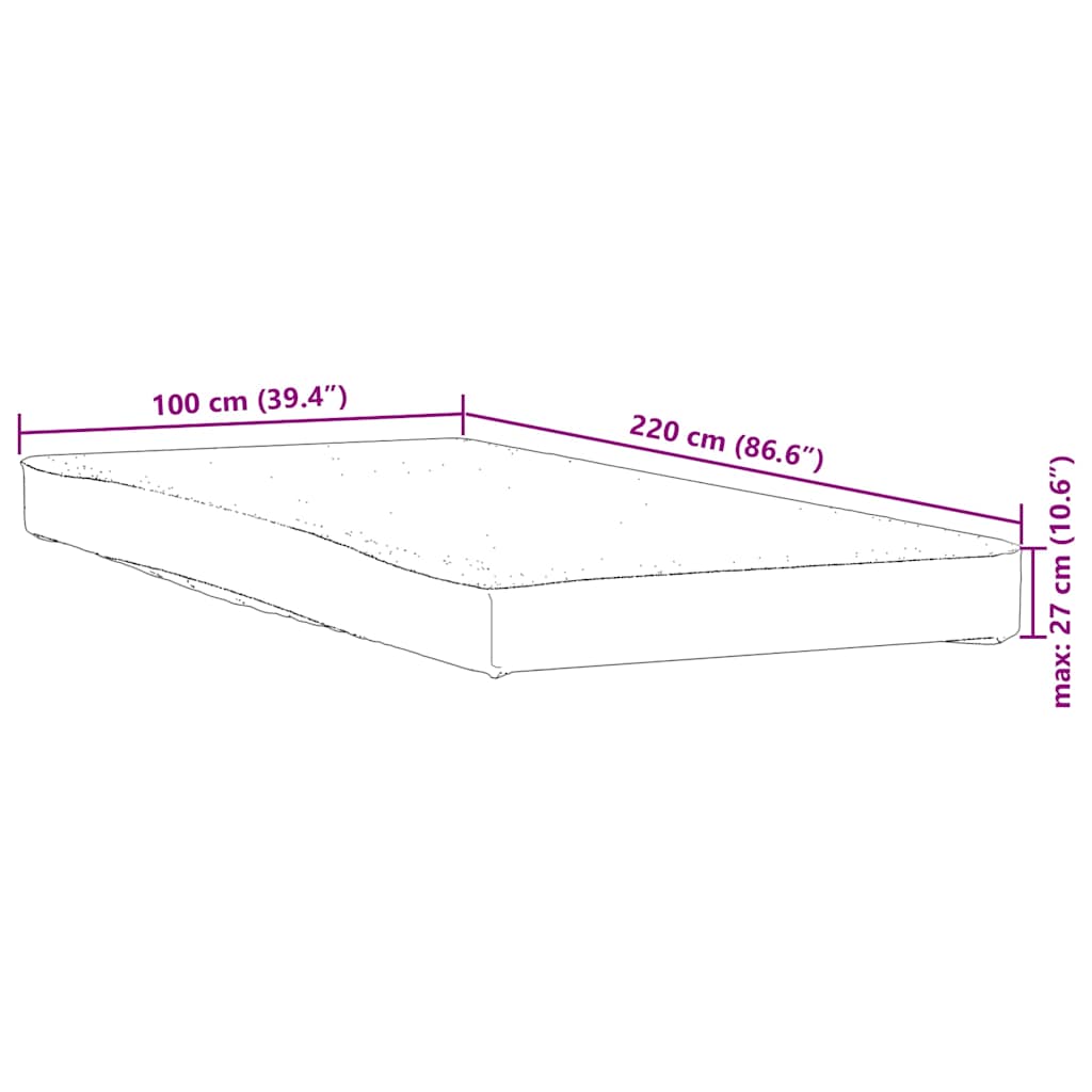 Matratzenschoner Weiß 100x220 cm Wasserdicht