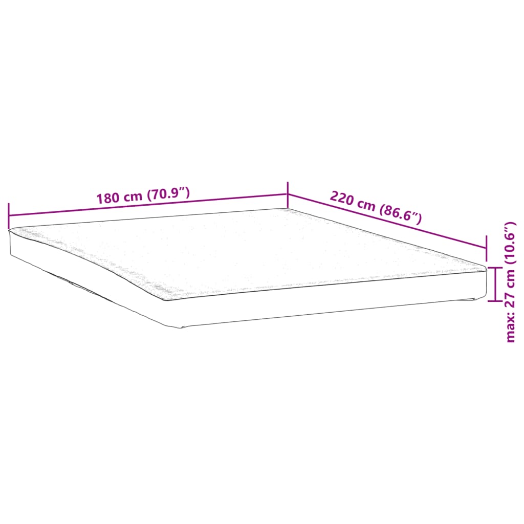 Protège matelas blanc 180x220 cm imperméable