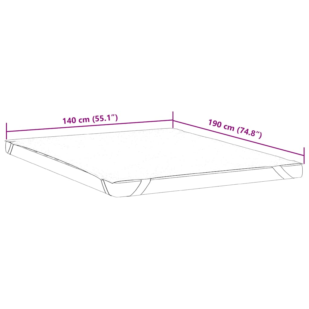 Protège matelas blanc 140x190 cm imperméable