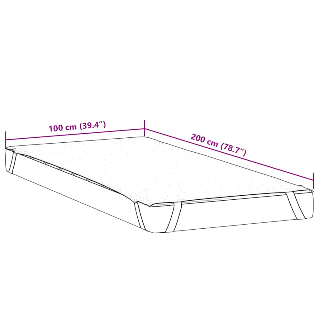 Protège matelas blanc 100x200 cm imperméable