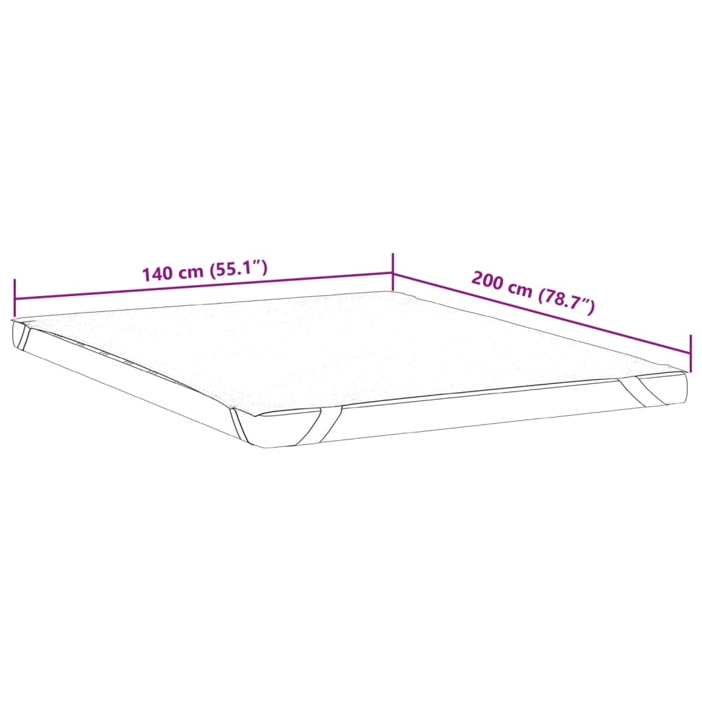 Protège matelas blanc 140x200 cm imperméable