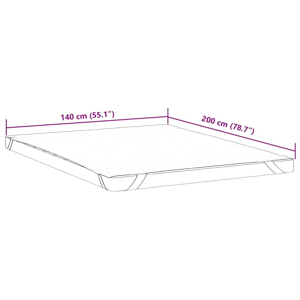 Protège matelas blanc 140x200 cm imperméable