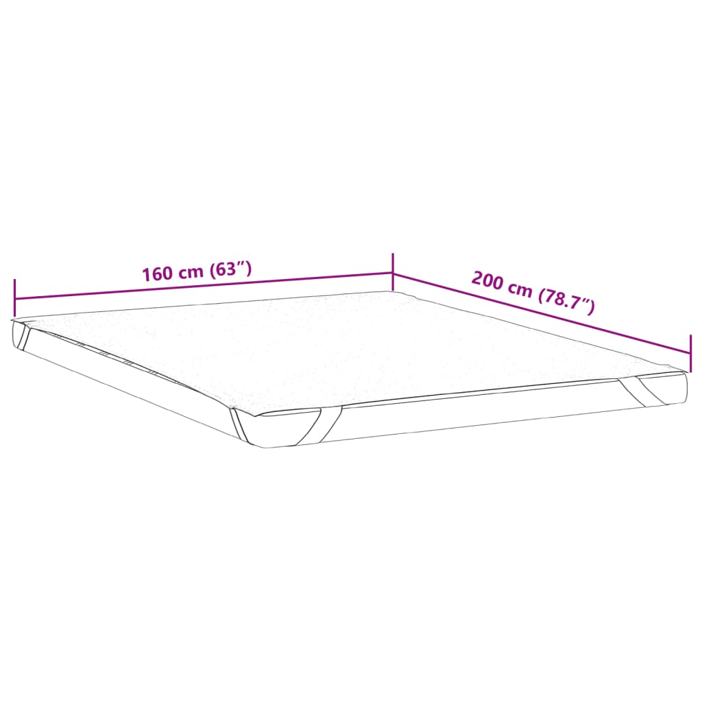 Protège matelas blanc 160x200 cm imperméable