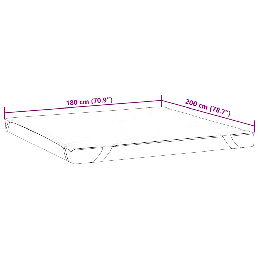 Protège matelas blanc 180x200 cm imperméable