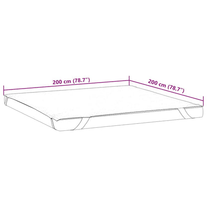 Matratzenschoner Weiß 200x200 cm Wasserdicht