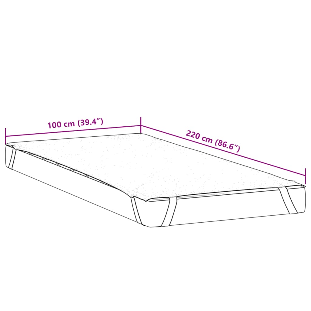 Matratzenschoner Weiß 90x190 cm Wasserdicht