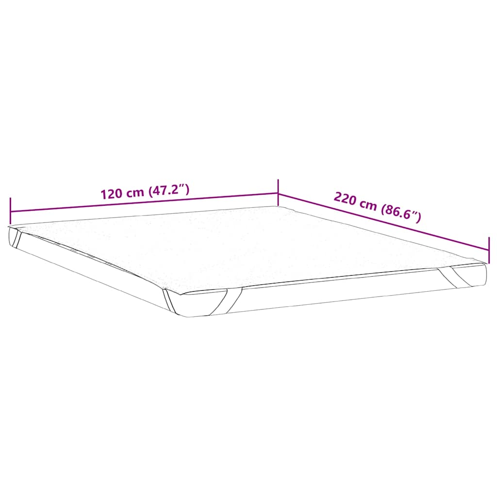 Protège matelas blanc 120x220 cm imperméable