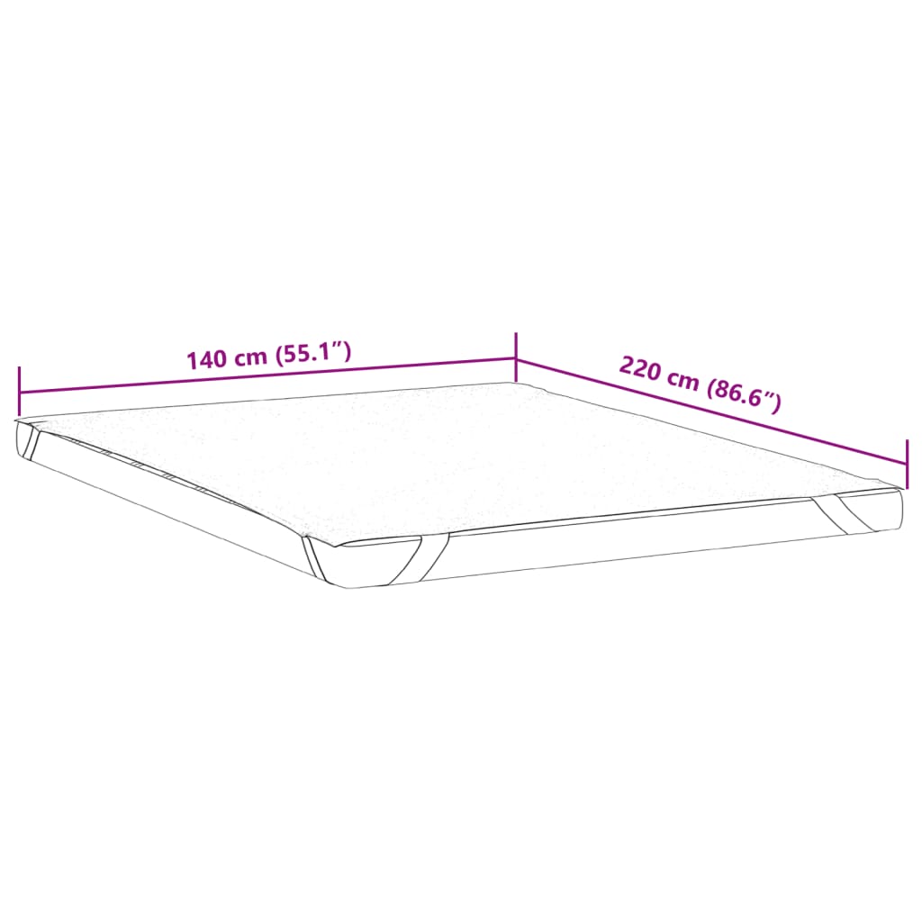 Protège matelas blanc 140x220 cm imperméable