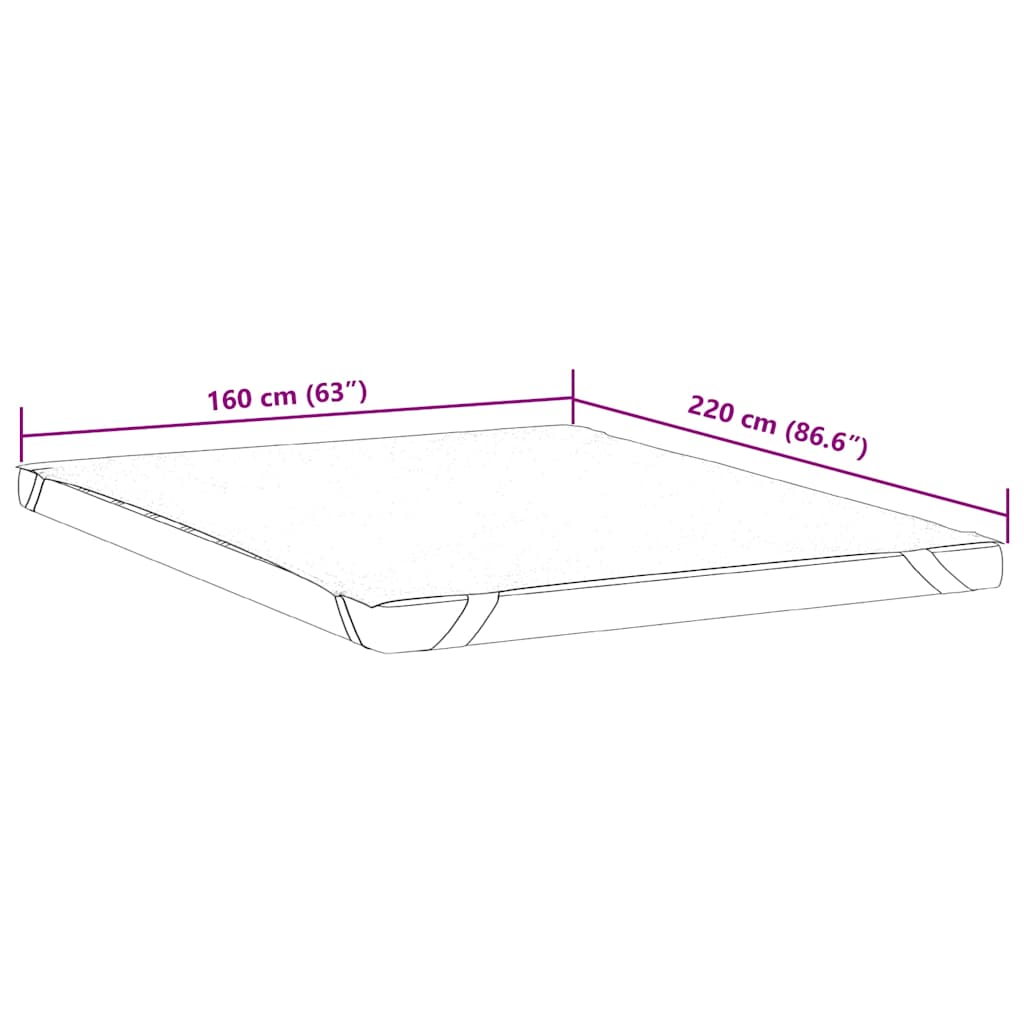 Protège matelas blanc 160x220 cm imperméable