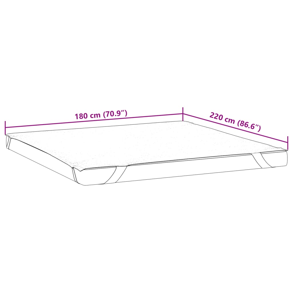 Protège matelas blanc 180x220 cm imperméable