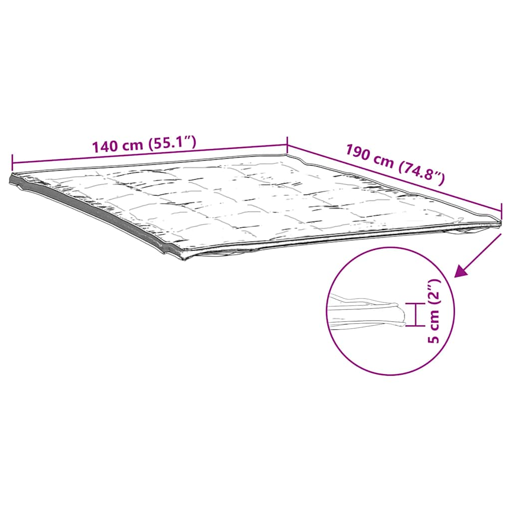 Protège matelas blanc 140x190 cm