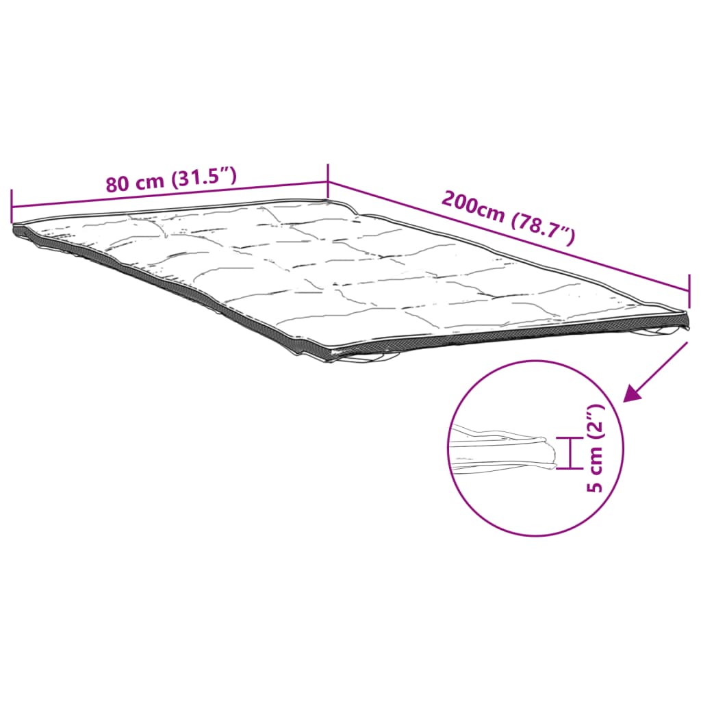 Protège matelas blanc 80x200 cm