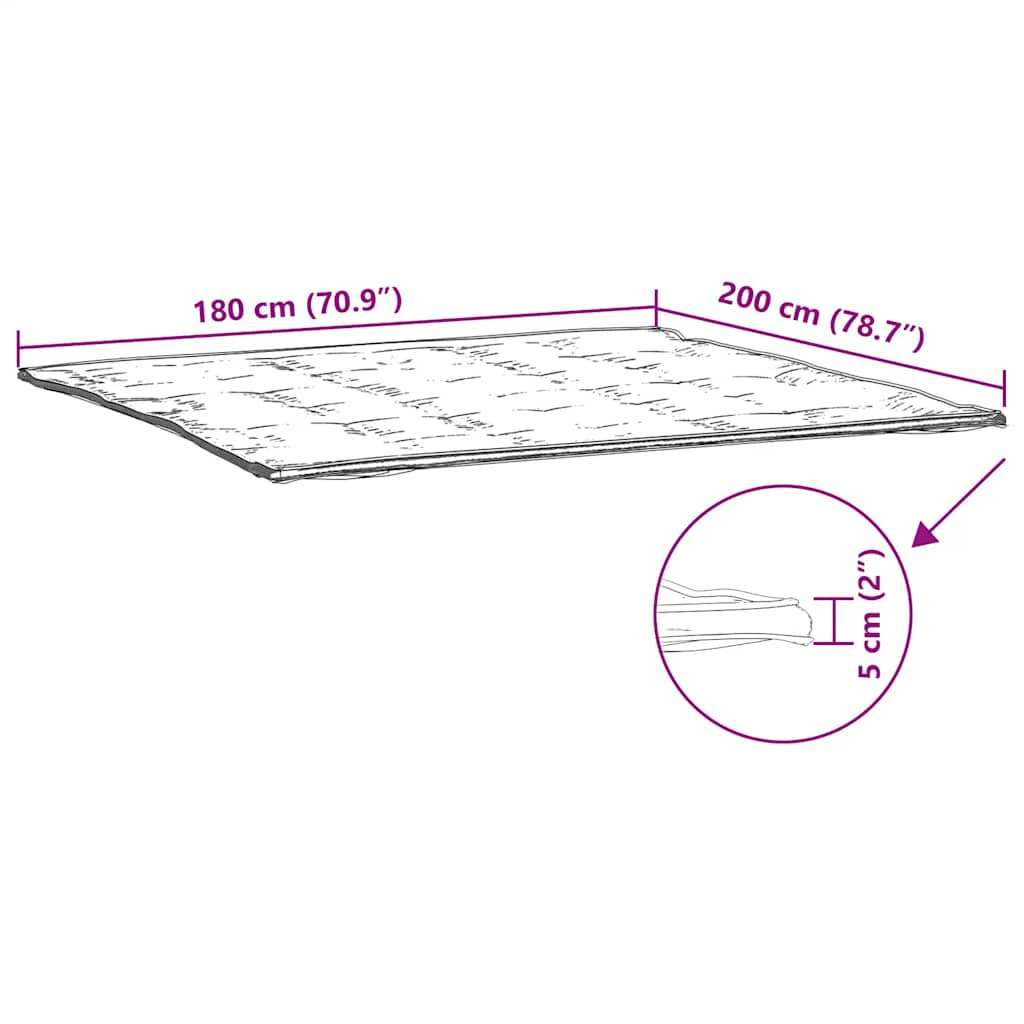 Protège matelas blanc 180x200 cm