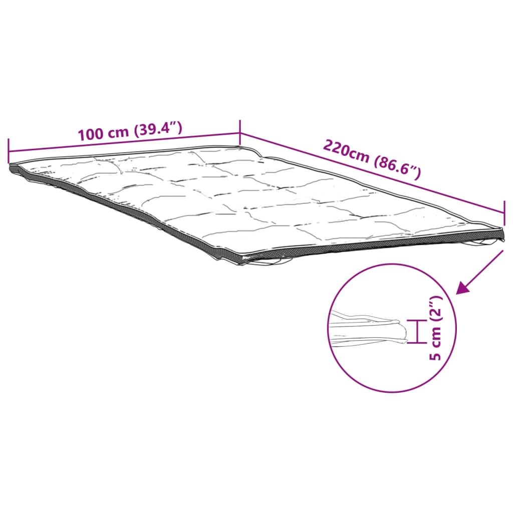 Protège matelas blanc 100x220 cm