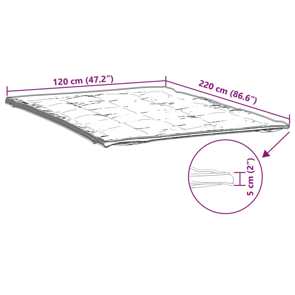 Protège matelas blanc 120x220 cm