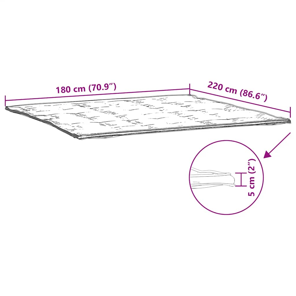 Protège matelas blanc 180x220 cm