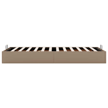 Ottoman-Bett ohne Matratze Cappuccino-Braun 90x200cm Kunstleder