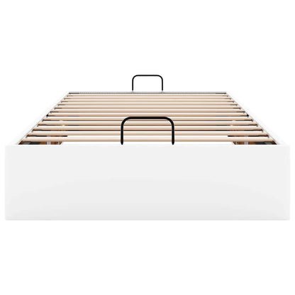 Ottoman-Bett ohne Matratze Weiß 100x200 cm Kunstleder